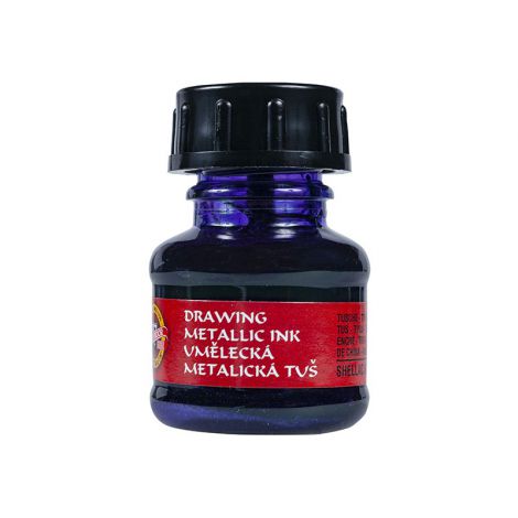 Tusz kreślarski Koh-i-Noor Metalik 20g, Fiolet brylantowy